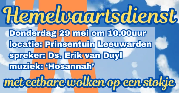 Hemelvaartsdienst in de Prinsentuin