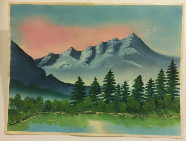Schilderijen expositie in De Fontein Leeuwarden: Sia de Vries in de voetsporen van Bob Ross (tot 22 november 2019)